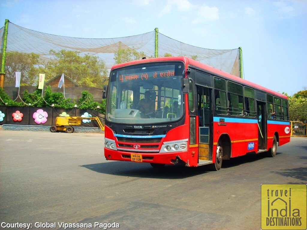 Bus for Global Vipassana Pagoda