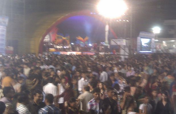 Crowd at Kora Kendra Ground Borivali West