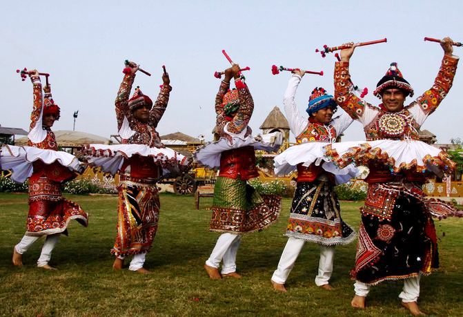 Dandiya Rehearsals at GMDC Grounds Ahmedabad Gujarat