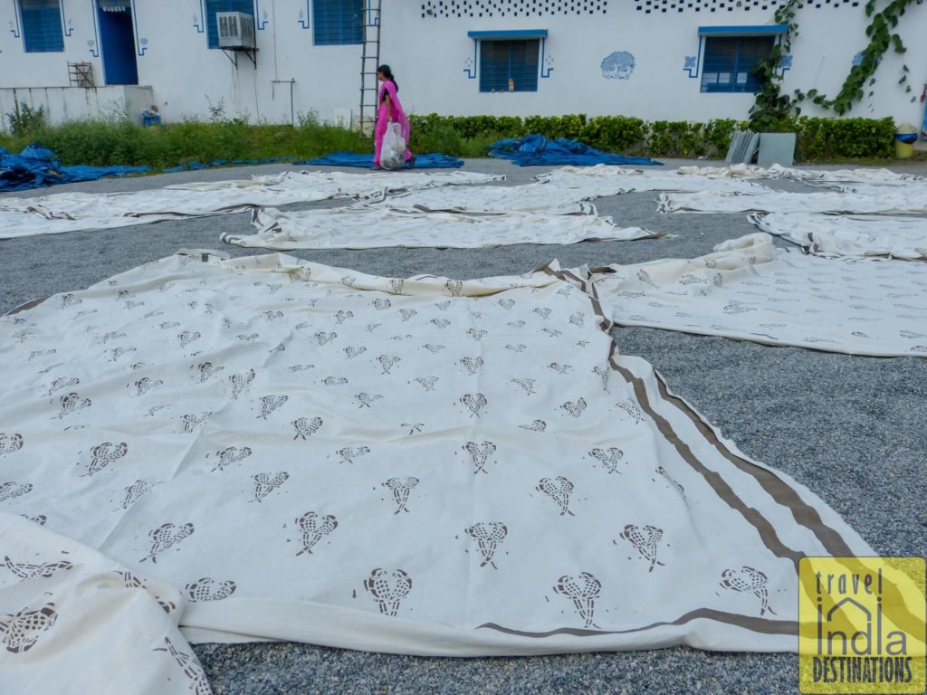 Drying process for dabu print 