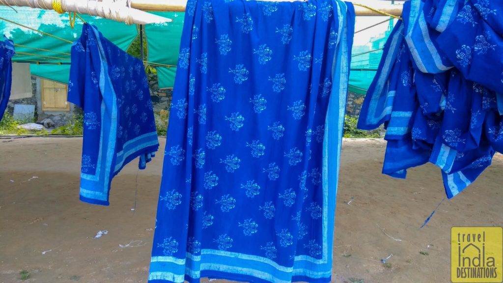 The final dabu print or daboo print cloth