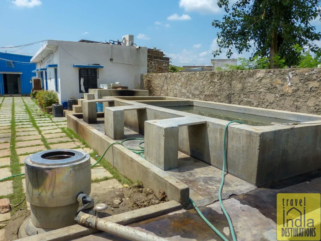 The washing area at the daboo printing facility