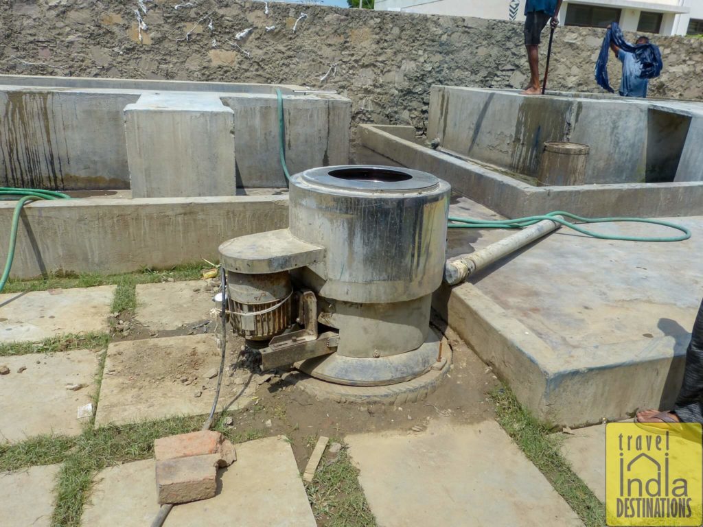 The customized heavy motor washing machine at the daboo print facility