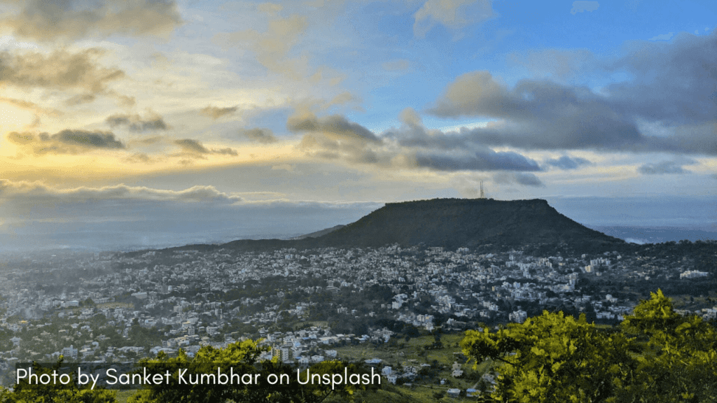 a view of ajinkyatara fort in maharashtra