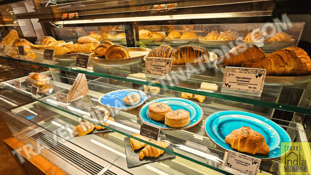 A range of Croissants and Puffs at Birdys Mumbai for those who prefer savory snacks for Christmas.