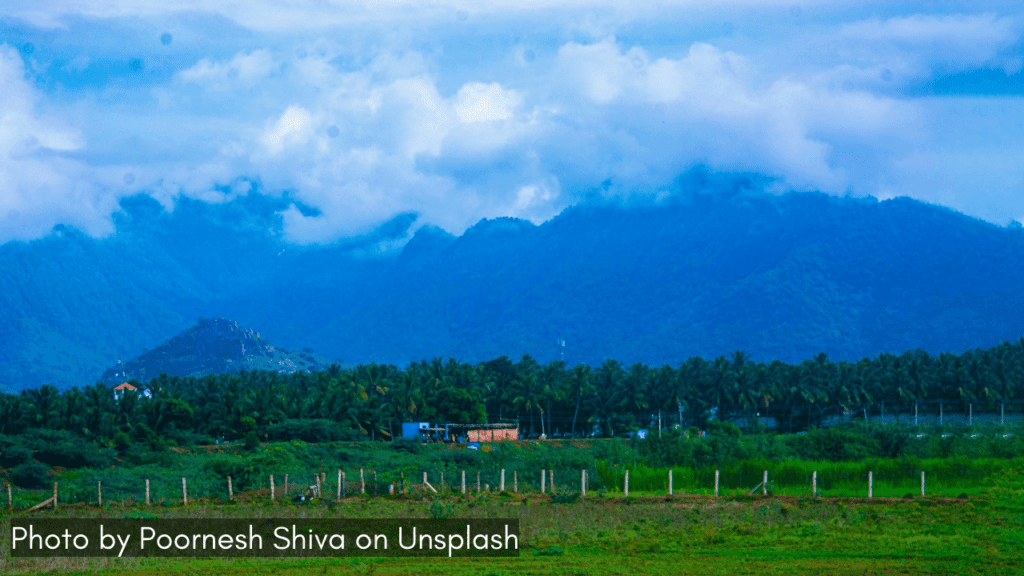 The charming village view of Dindigul