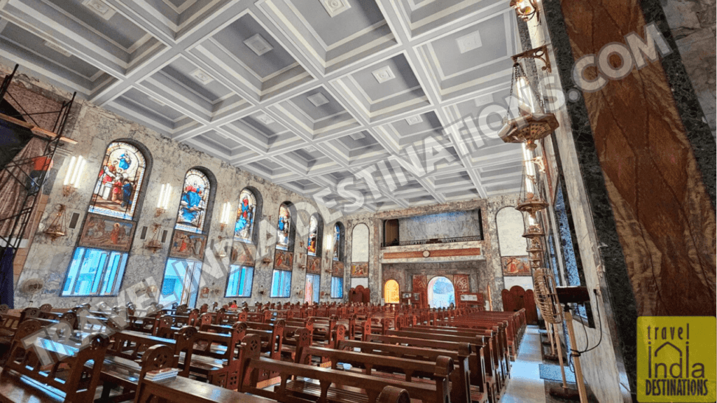 A view from the baptismal font