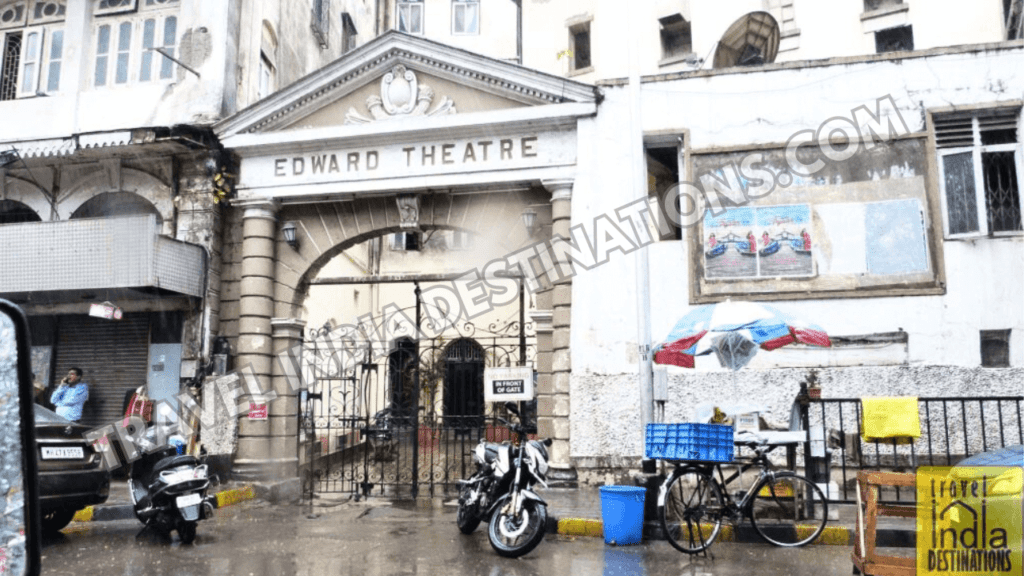 An exterior shot of the now defunct Edward Theatre near Kalbadevi Mumbai.