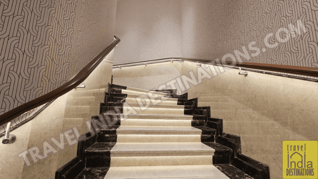 the stairs at the Eros Cinema Mumbai