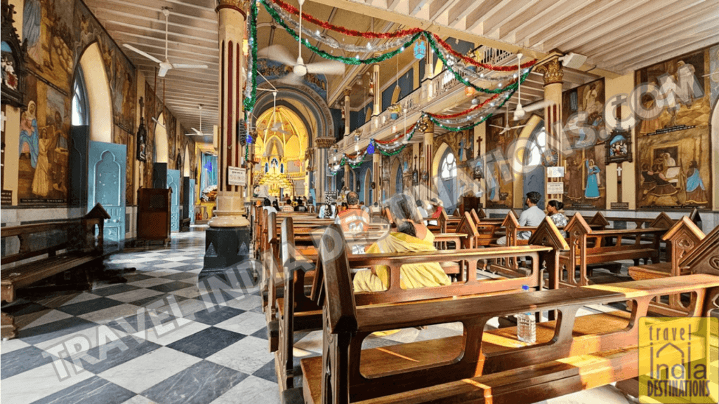 Inside view of Mount Mary Church Bandra