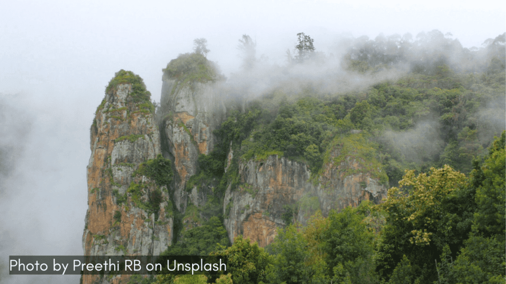 Pillar Rock view in Kodaikanal