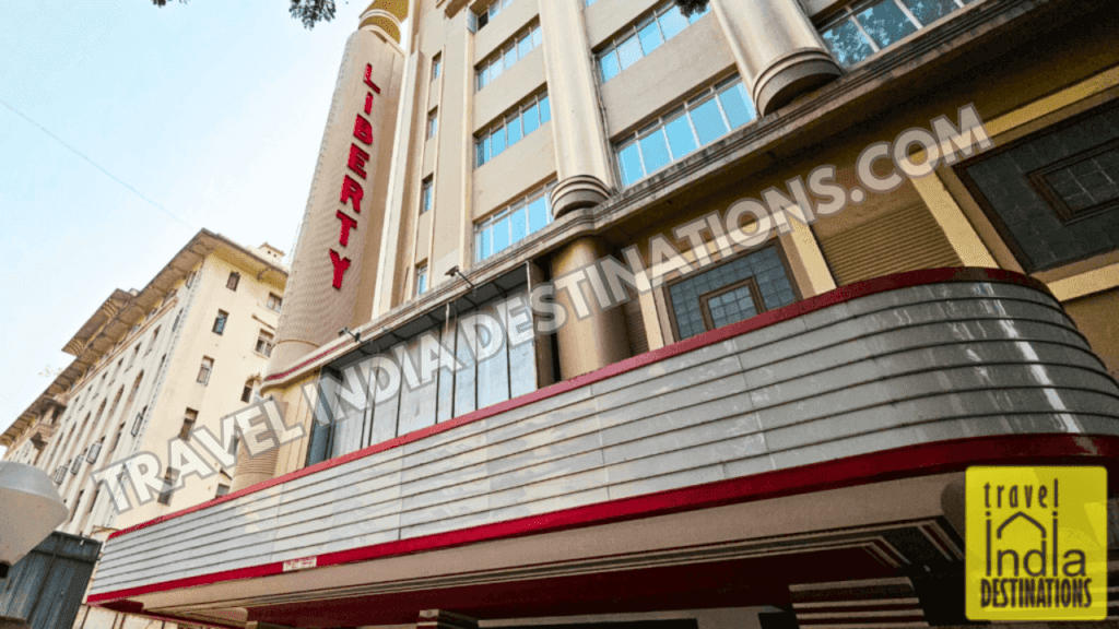 An exterior shot of the now defunct Liberty Cinema in South Mumbai.
