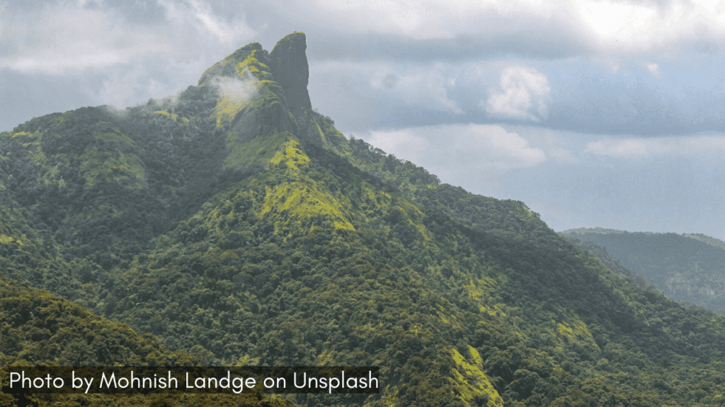 A view of Duke's Nose Point in Lonavala