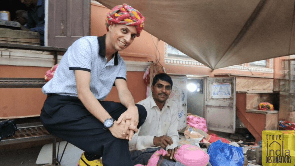A conversation with Jaipuri safa maker in Jaipur, one of the top destinations for Diwali holidays.