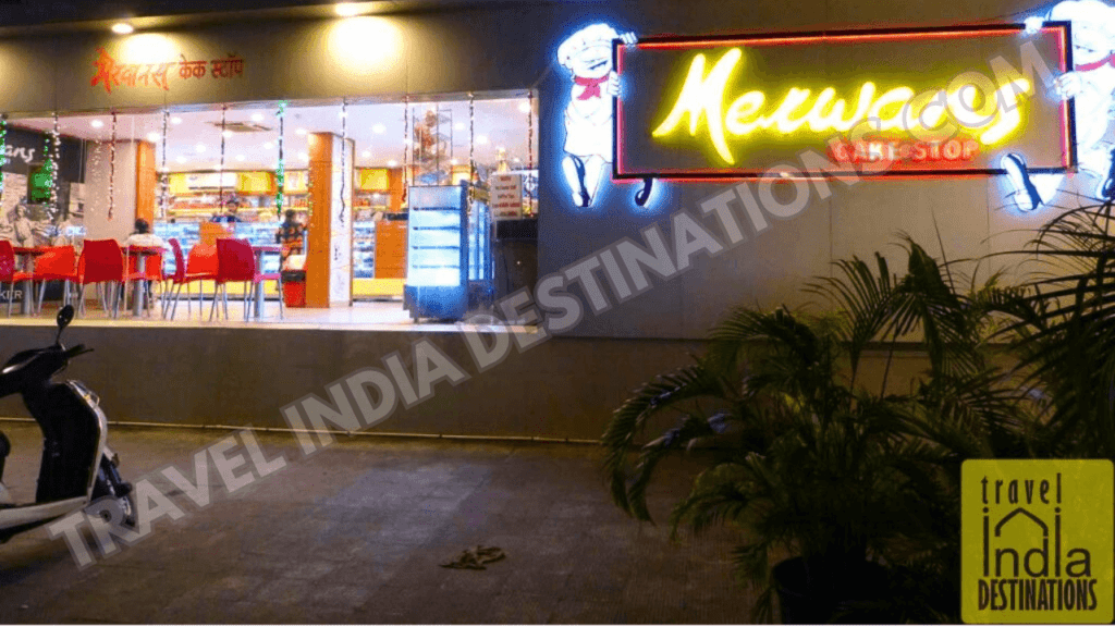 A shot of Merwan store in Mumbai, one of the best Christmas cake shops.