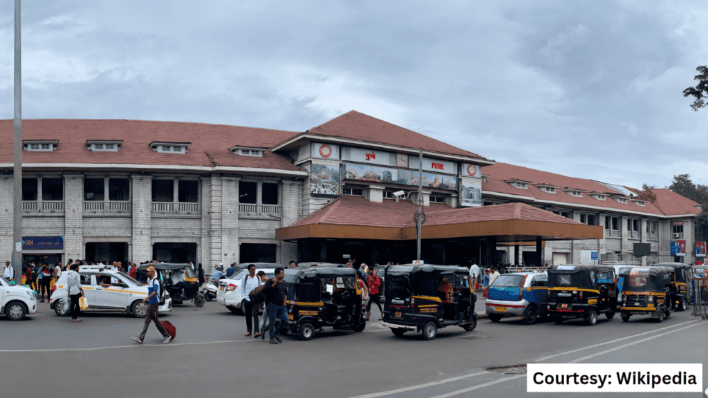 A view of Pune Junction in Maharashtra, one of India’s oldest railway stations, connected to Mumbai since 1862.