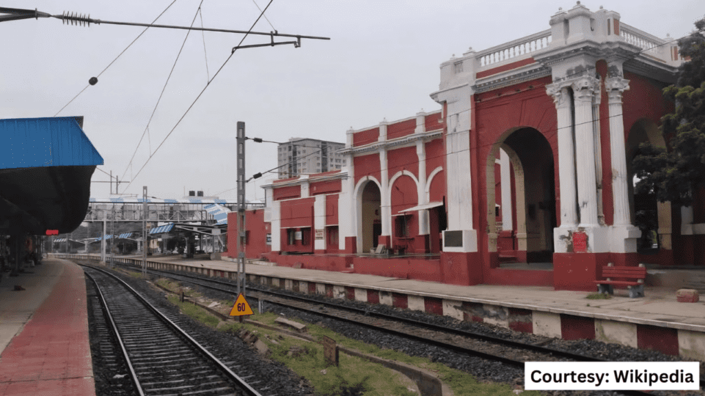 Royapuram Railway Station, the first railway station in Tamil Nadu, built in 1856, preserving South Indian railway heritage.