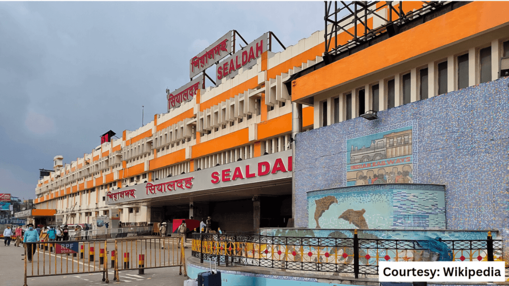 Sealdah Railway Station in Kolkata, opened in 1862, one of the oldest operational railway stations in India.