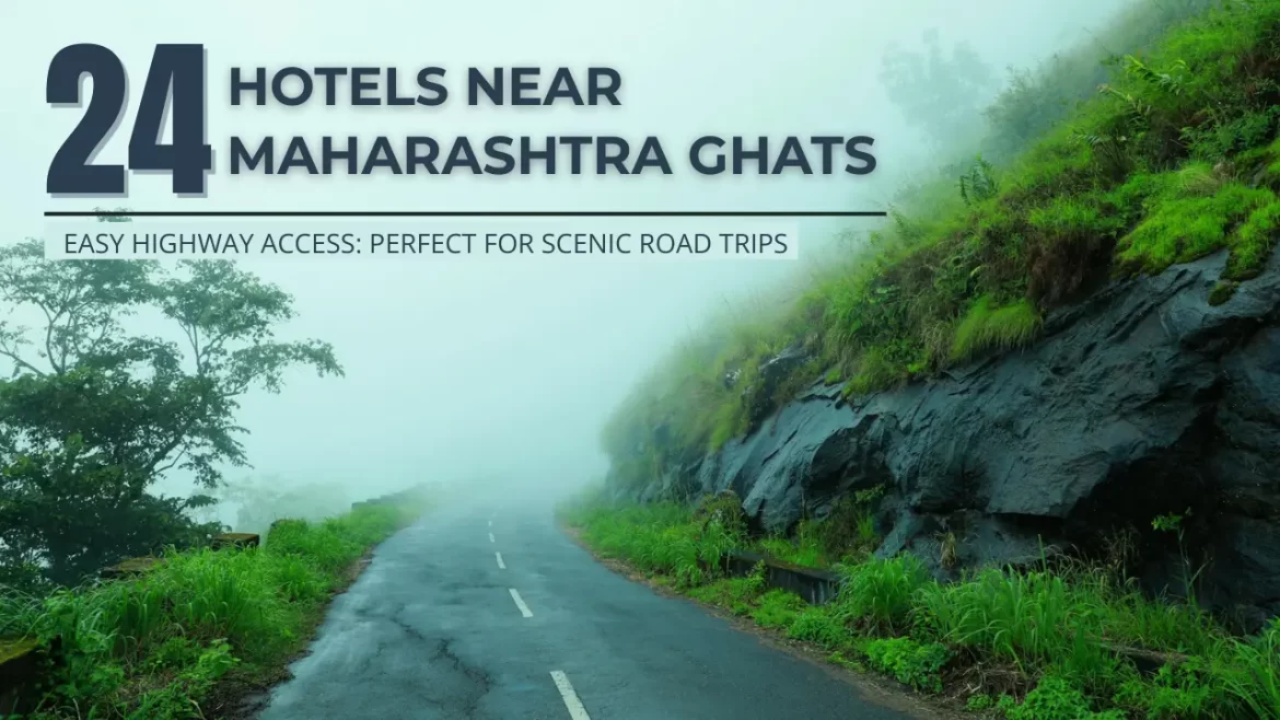 Misty ghat road with fog and lush greenery in Maharashtra