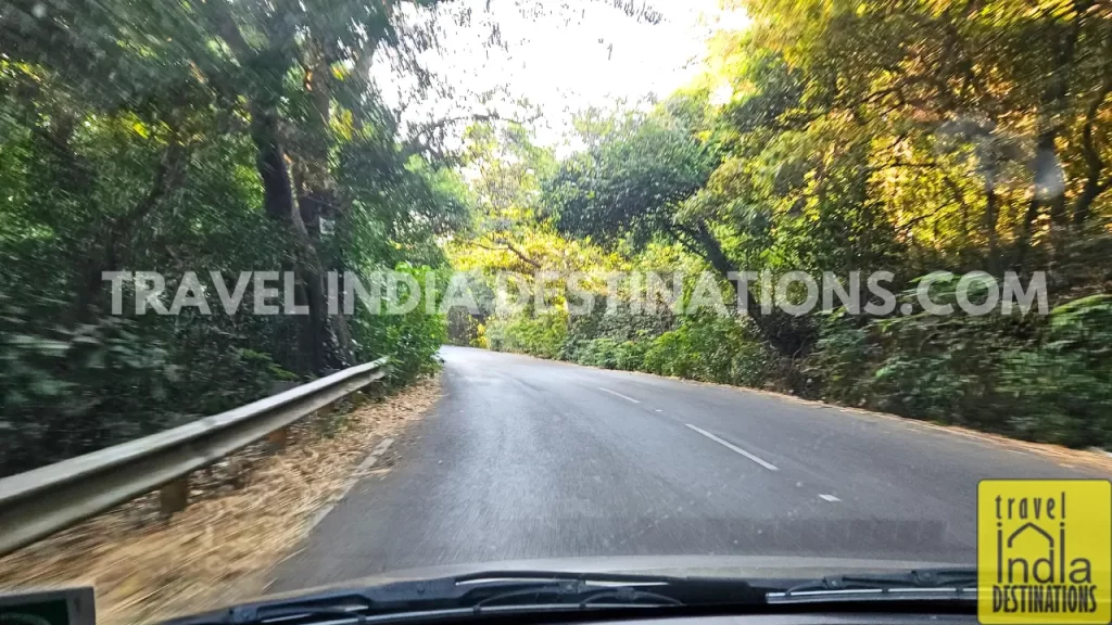 Scenic lush roads that lead to Tiger Point Lonavala 