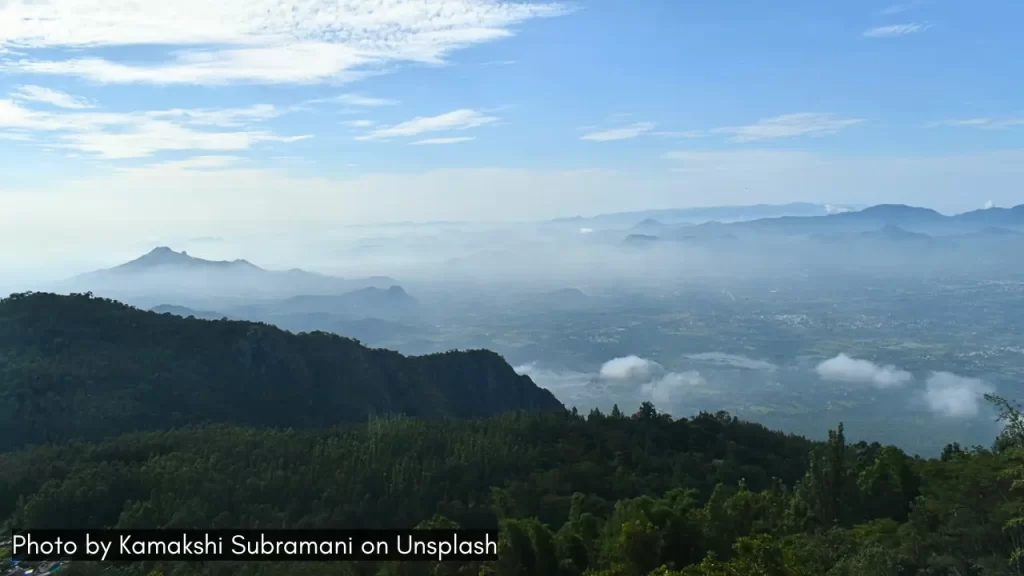 a scenic view of Yercaud in Tamil Nadu one of the best places to visit in summer in India
