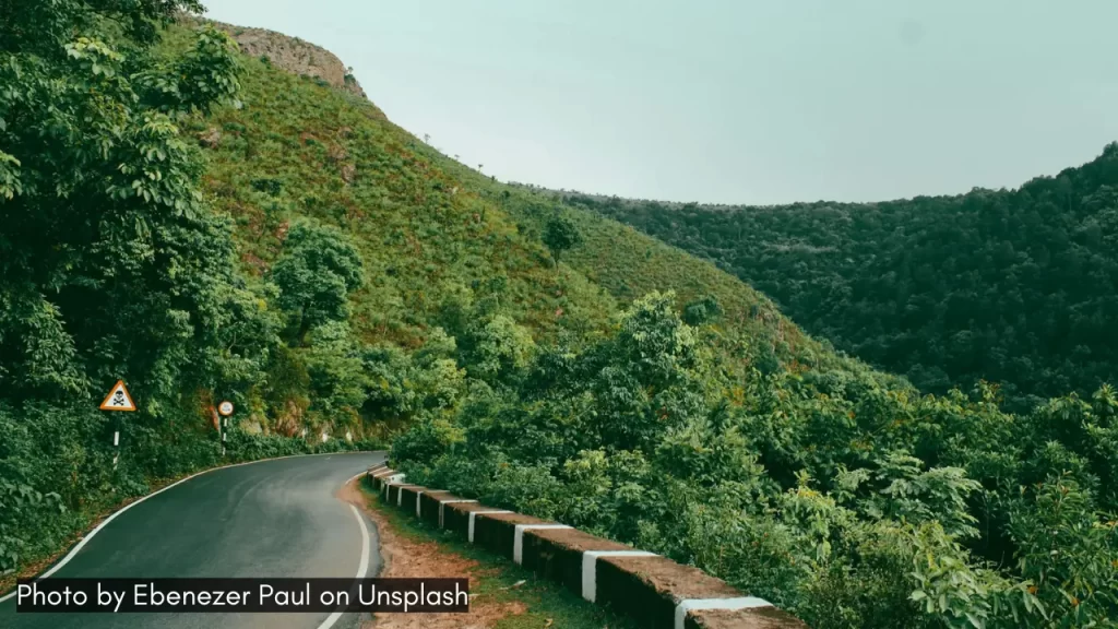 The winding roads of the Araku Valley in Andhra Pradesh is one of the best places to visit in September in India