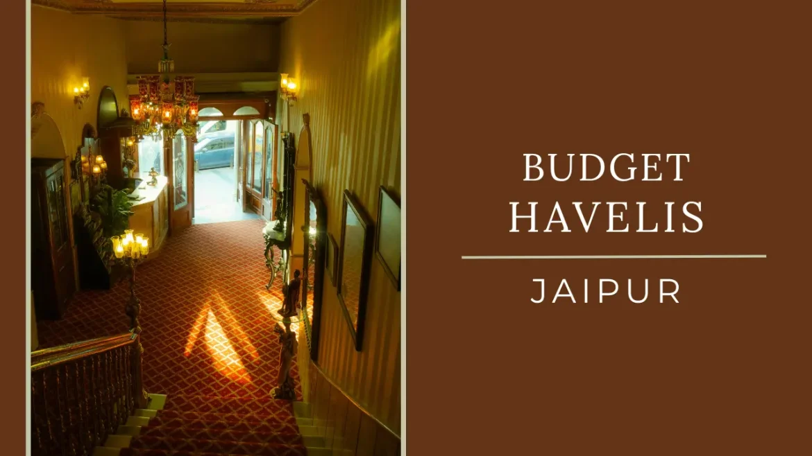 A shot of the stairs leading to the front door of budget haveli and heritage hotels in Jaipur
