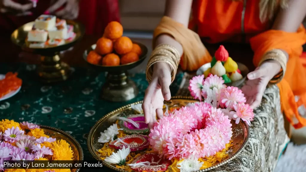 puja thali to celebrate navratri at home
