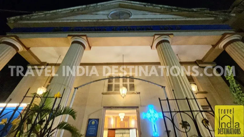 The exterior facade of Church of St Andrew Church near Lion Gate Mumbai.