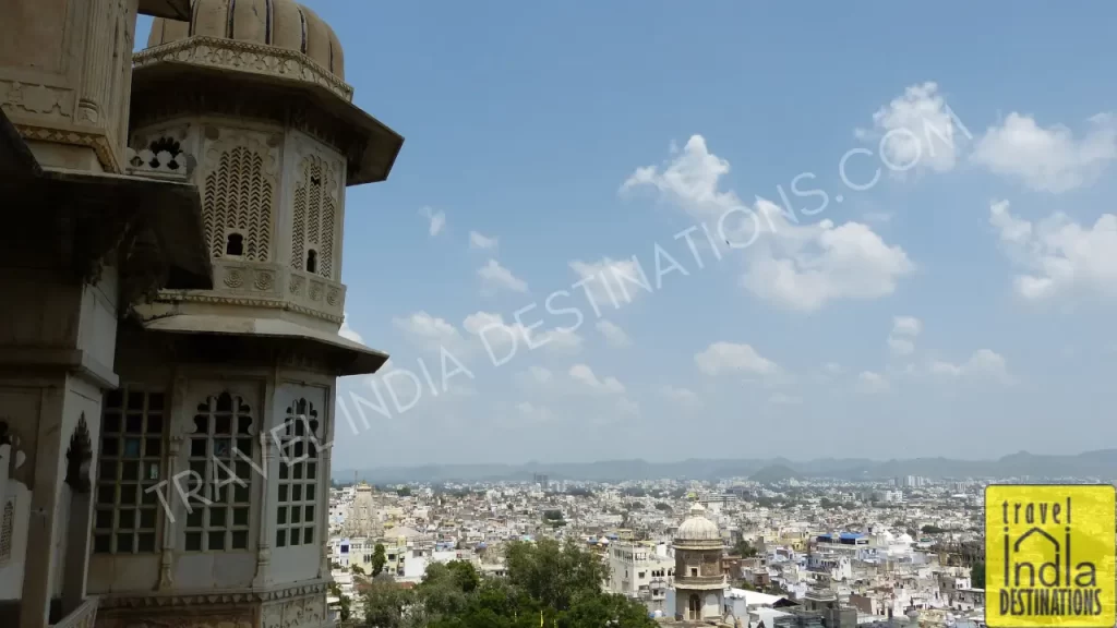 A view of Udaipur from City Palace