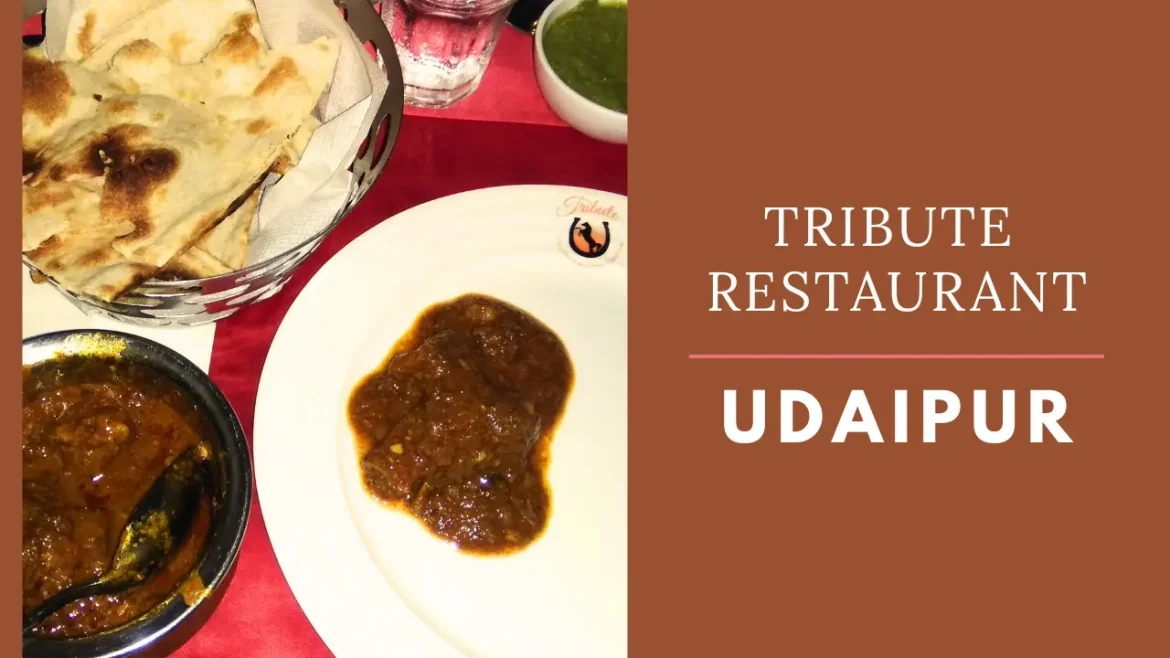A top view of Laal Maas at the Tribute Restaurant