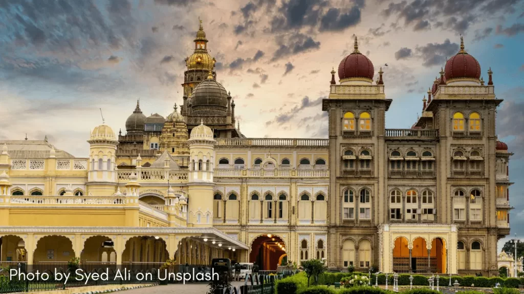 The Royal Palace of Mysuru, one of the best places to explore when visiting Mysuru in October.