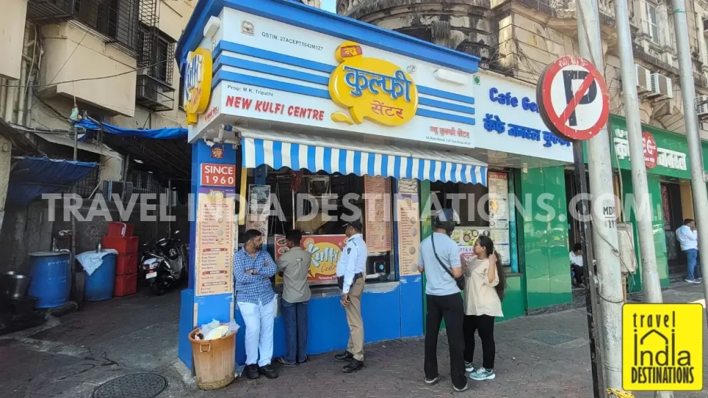 A shot of New Kulfi Centre opposite Girgaon Chowpatty serving one of the best kulfis in Mumbai.
