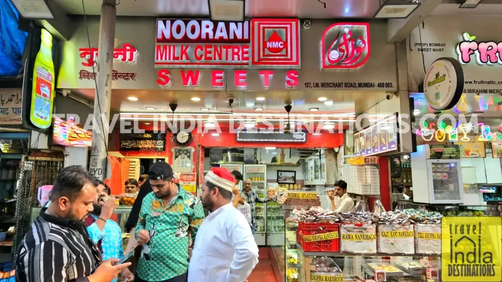 Exteriors of Noorani Milk Centre in Pydhonie known for its iconic Malpua with Rabdi for iftar during Ramadan.