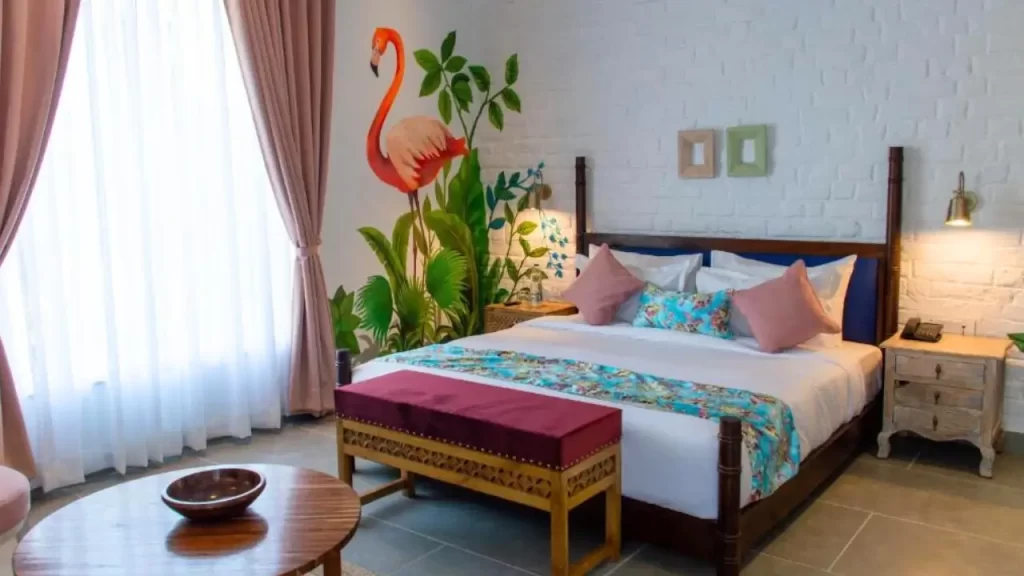 Stylish interiors at The Sierra By the Lake Udaipur, 10 minutes from City Palace.