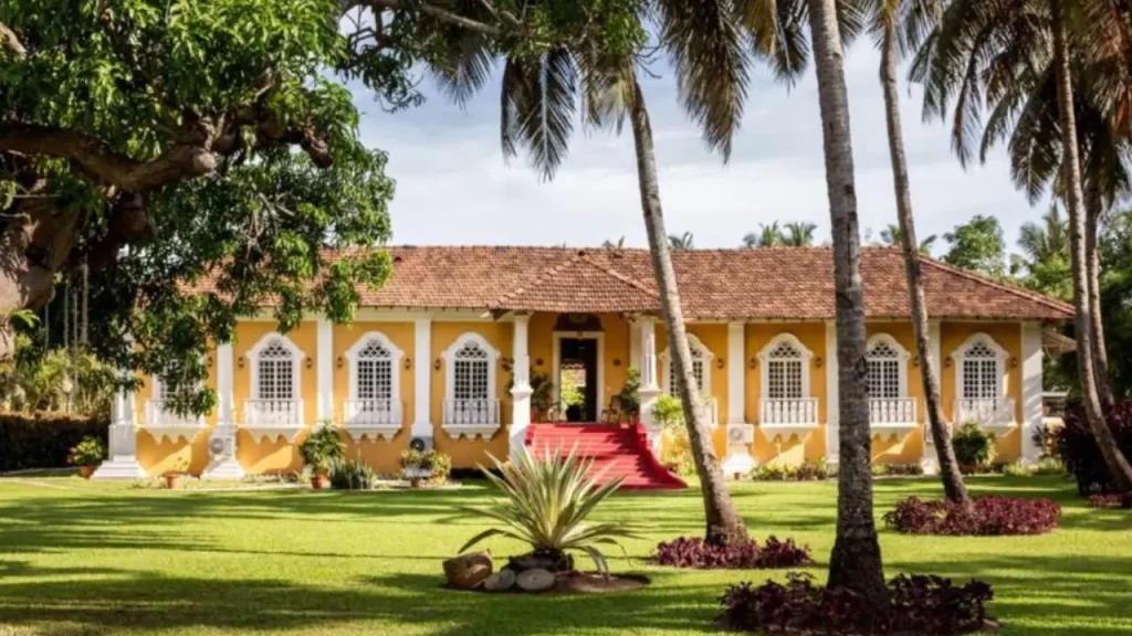 Old style exteriors of Silva Heritage Resort in Benaulim, one of the best heritage stays in South Goa.