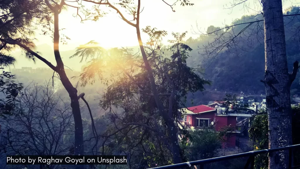 a sunrise in Kasauli in Himachal Pradesh one of the best places to unwind in India