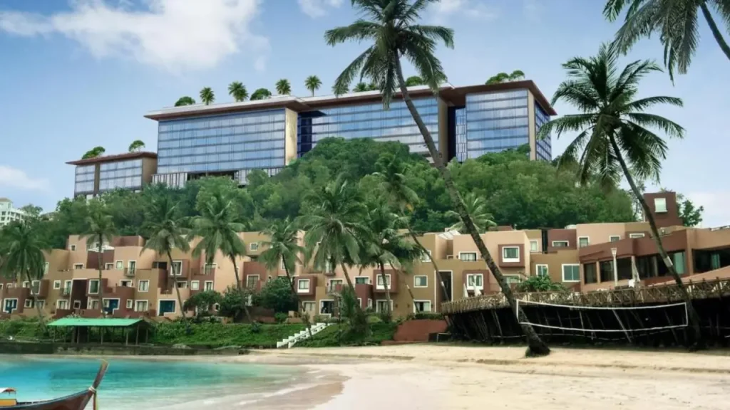 Exteriors of Taj Cidade de Goa Horizon, one of the best luxury resorts in North Goa for those who prefer beachfront property.
